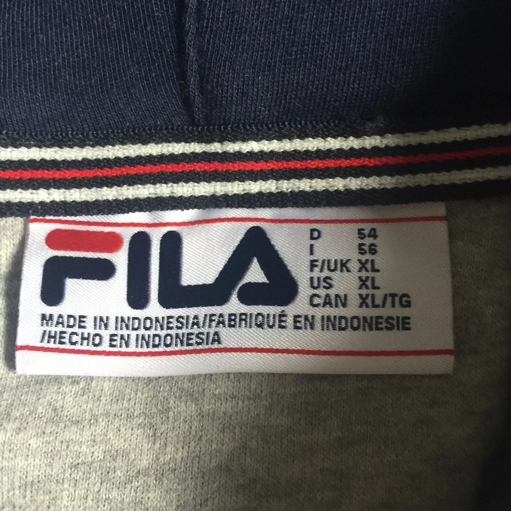 FILA men’s hoodie sweatshirt with front zipper - Picture 2 of 10